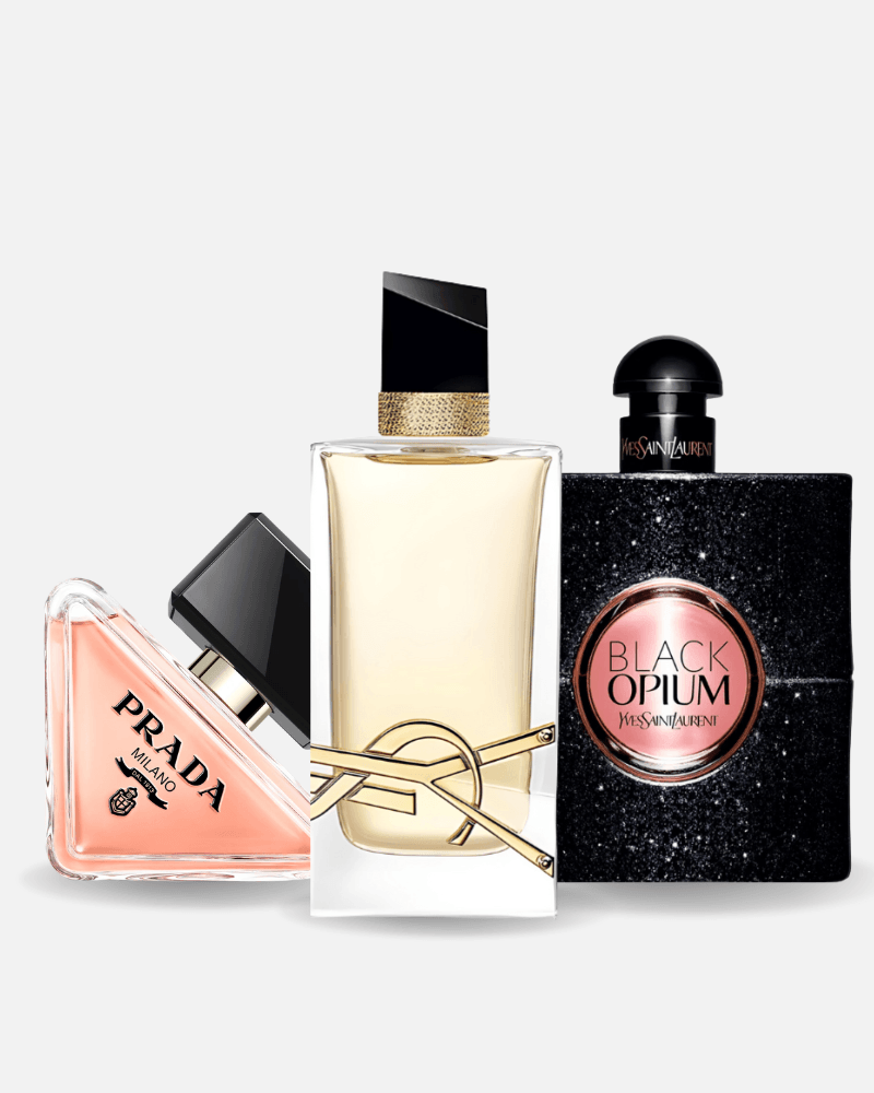 Set di 3 profumi: Prada Paradoxe, Black Opium Yves Saint Laurent, Libre 100ml