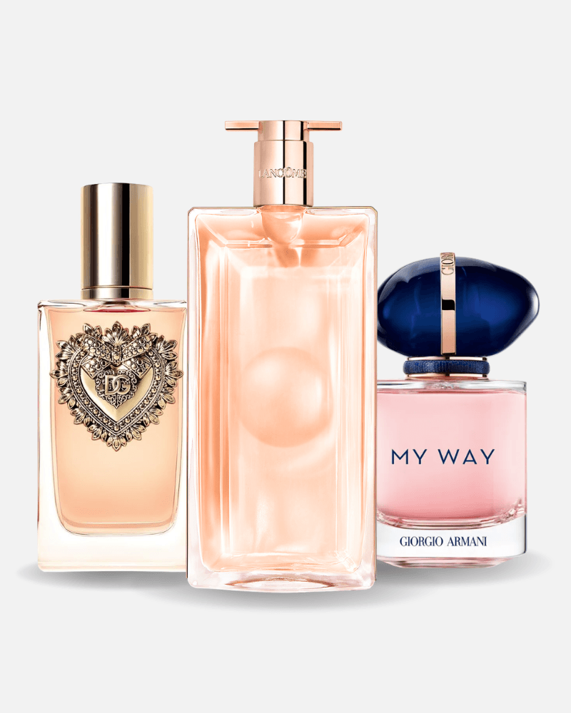 Set di 3 profumi: Dolce & Gabanna Devotion, My Way Giorgio Armani, Lancôme Idôle 100ml