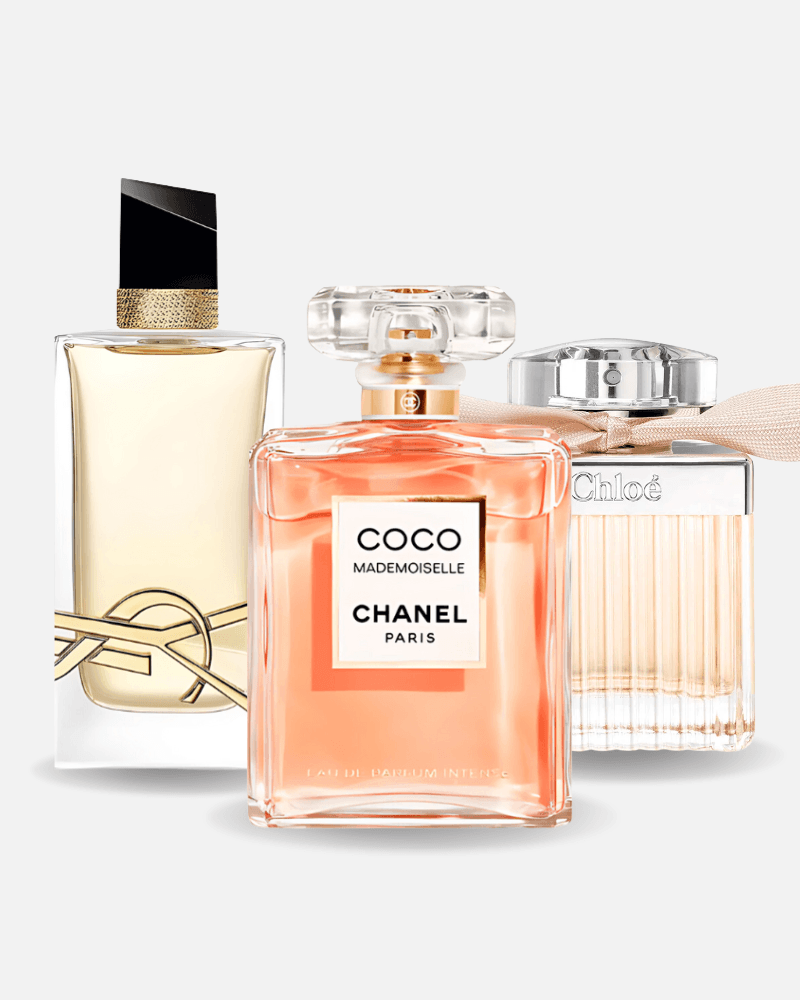 Set di 3 profumi: Chanel COCO MADEMOISELLE, Yves Saint Laurent LIBRE e CHLOÉ 100ml