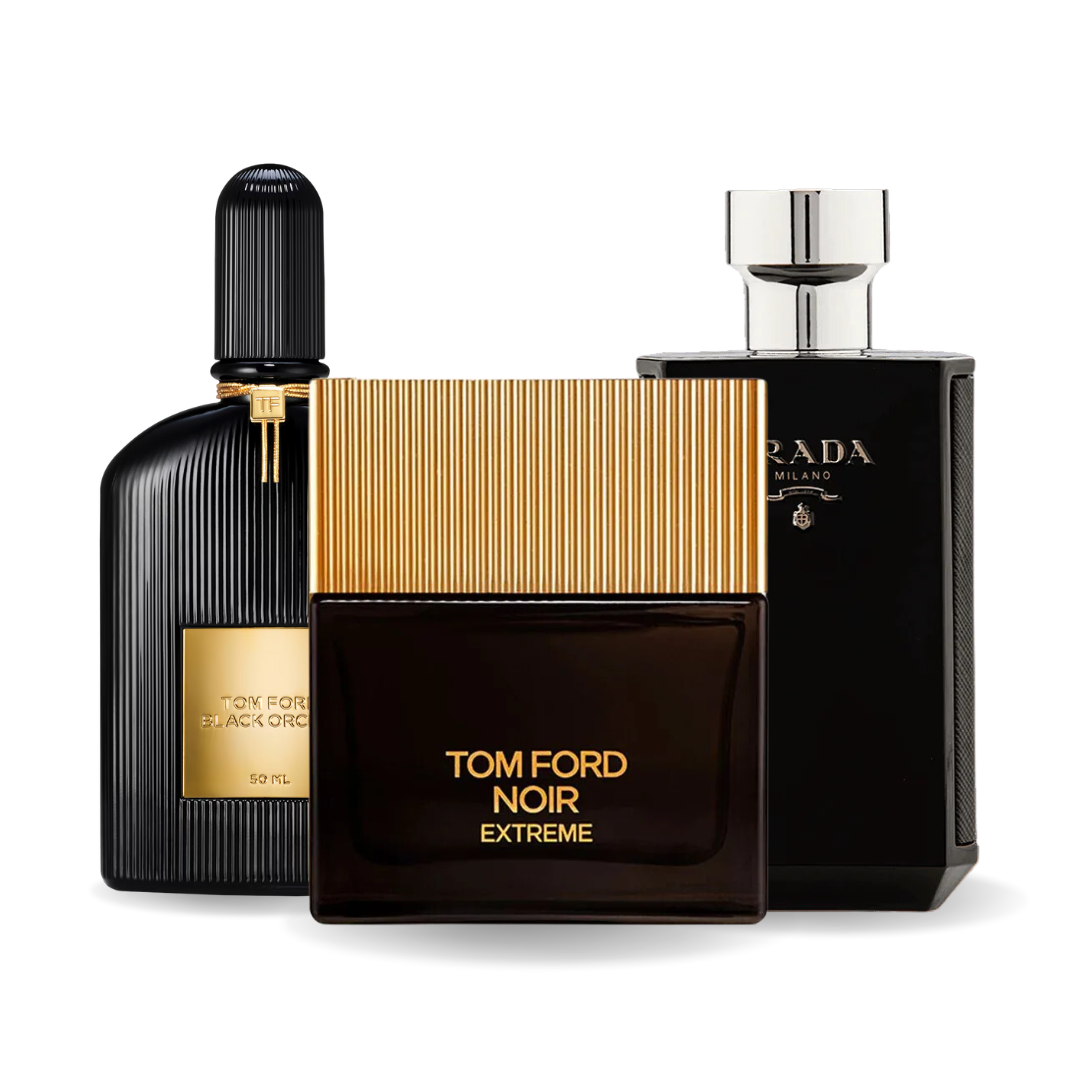 Combo de 3 Perfumes: BLACK ORCHID, NOIR EXTREME, PRADA INTENSE 100ml
